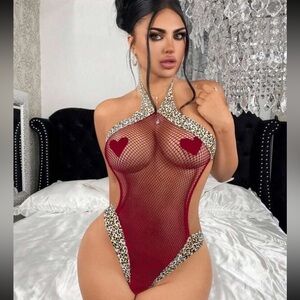Wild Vixen Leopard Mesh Bodysuit NEW 🏷️